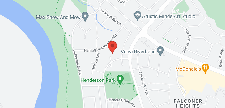 map of 672 HENDERSON ST NW